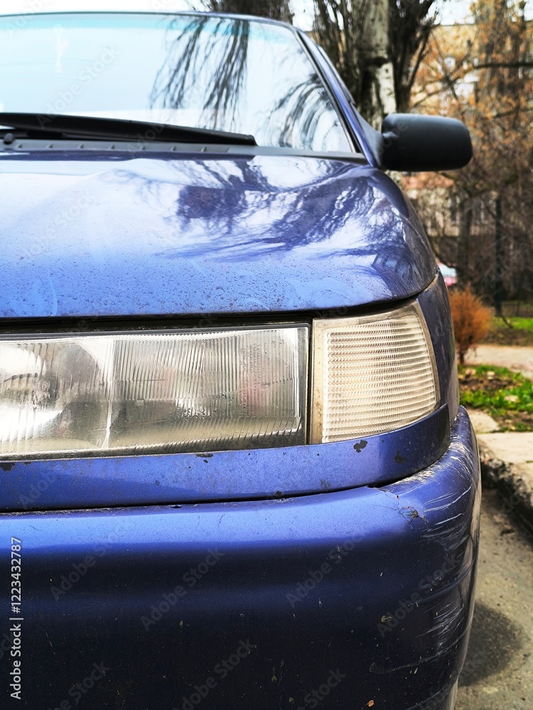 Fototapeta premium car headlight