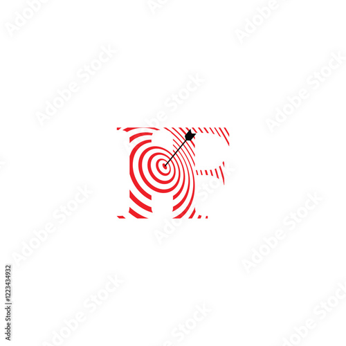 Minimalist IF FI Target Monogram Icon Logo for Timeless Branding