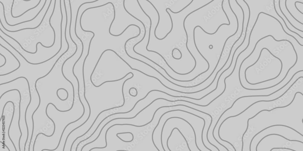 The white on grey contours vector topography stylized height of the lines. The concept of a conditional geography scheme and the terrain path. Ultra wide. Map vector terrain Illustration. The white on grey contours vector topography stylized height of the lines. The concept of a conditional geography scheme and the terrain path. Ultra wide. Map vector terrain Illustration.