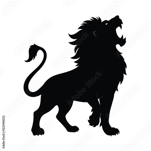 black panther cartoon vector Illustration