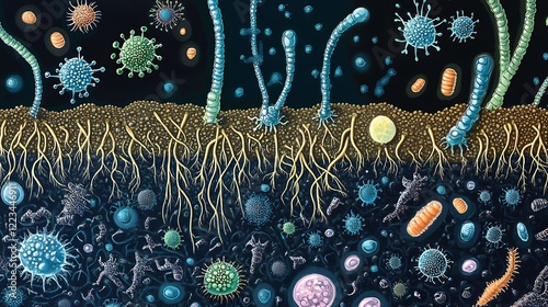 Nitrogenfixing bacteria soil microbiology in the rhizosphere photo