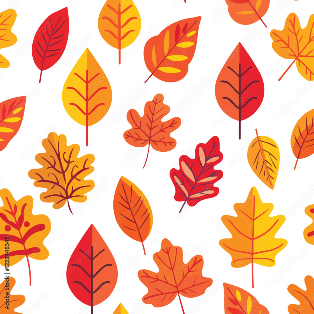 Fototapeta premium Autumn Leaves Pattern