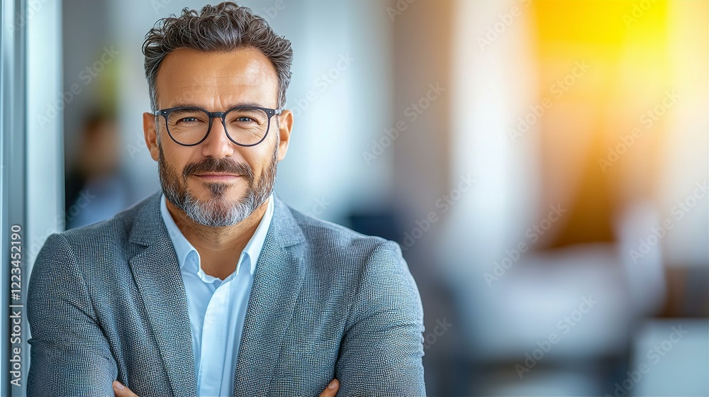 Obraz premium CEO, Businessman portrait in office