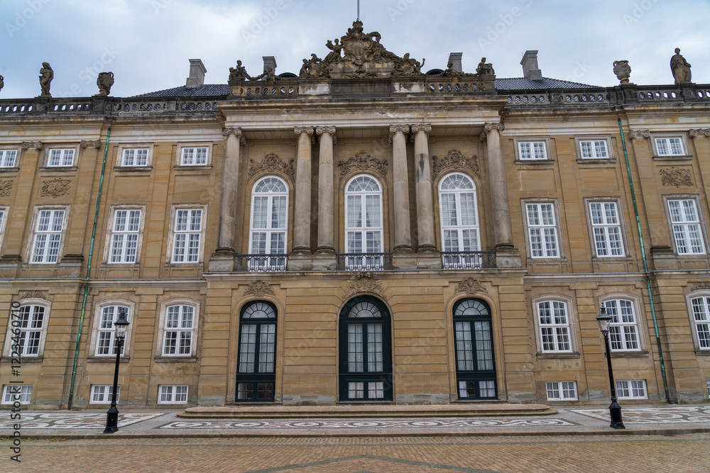 Fototapeta premium Amalienborg is part of Christan VIII's Palace in Copenhagen