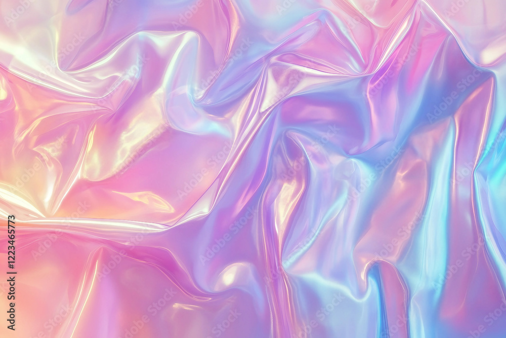 Obraz premium Abstract pastel blue pink gradient background with glitter made generative AI