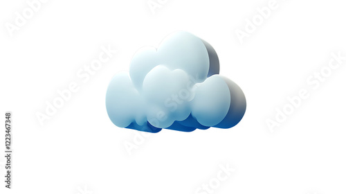 vector icon of clouds isolated on transparent background