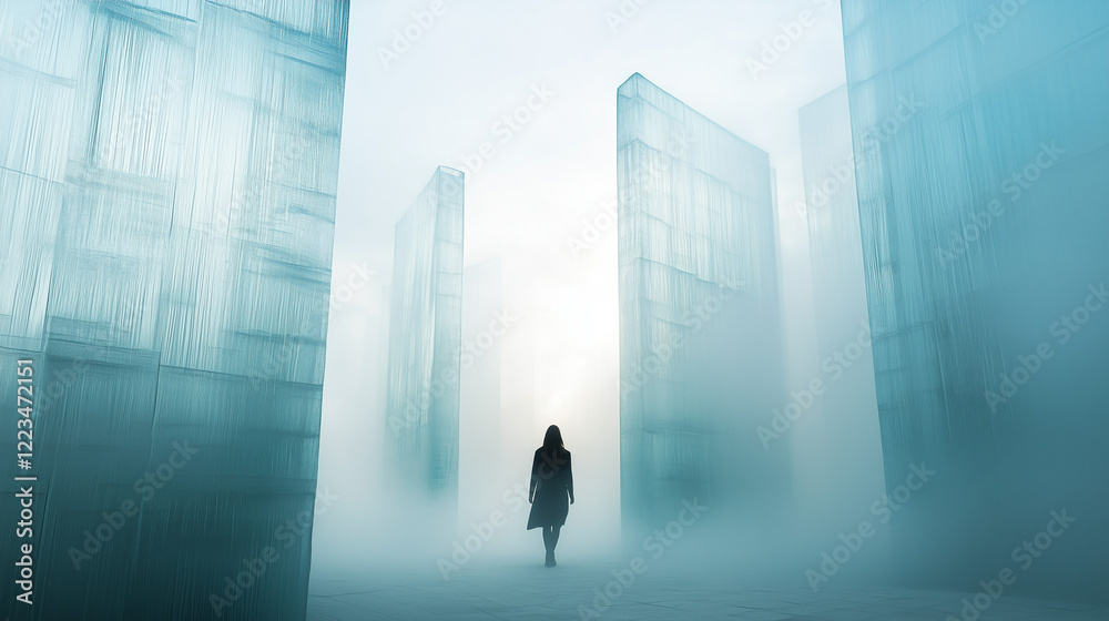 Fototapeta premium Cinematic Visions: Arthouse Mysticism & Futuristic Rituals