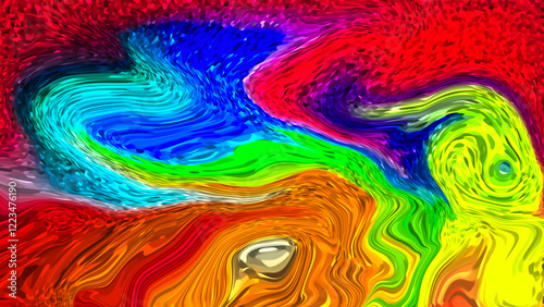 abstract colorful Aurora background with Color drops Art Background