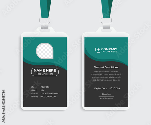 Modern ID Card design layout