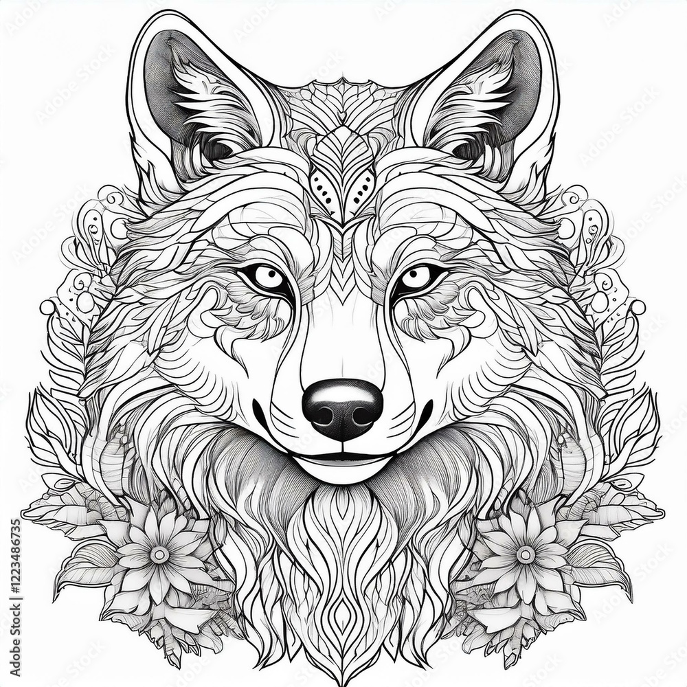 Naklejka premium Auswahlbild Wolf