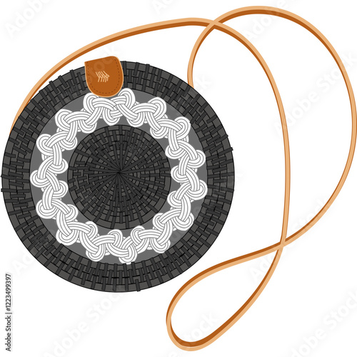 Round Rattan Bali Bag