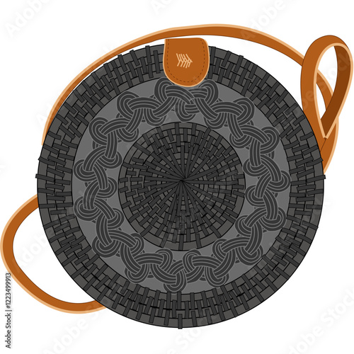 Round Rattan Bali Bag