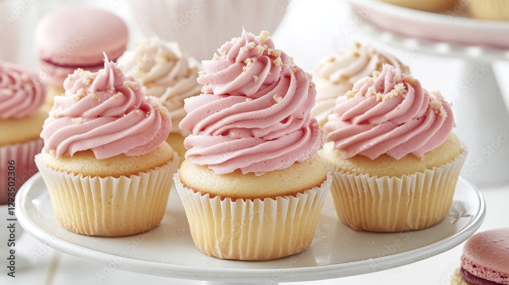 3d cake and macaron dessert icon for birthday party vector food illustration. Set of isolated pink valentine event celebration with confectionery and bakery. Tasty pastry snack with melted cream 3d cake and macaron dessert icon for birthday party vector food illustration. Set of isolated pink valentine event celebration with confectionery and bakery. Tasty pastry snack with melted cream