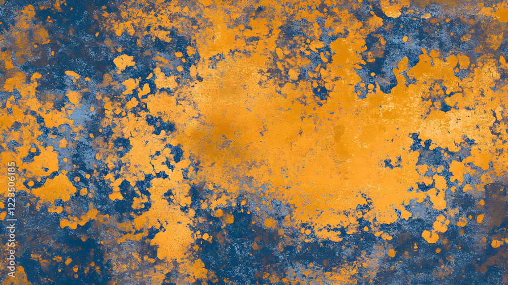 un fondo amarillo con azul desgastado y descarapelado con esacamas de pintura vieja material viejo antiguo con textura rugosa y aspera un fondo amarillo con azul desgastado y descarapelado con esacamas de pintura vieja material viejo antiguo con textura rugosa y aspera