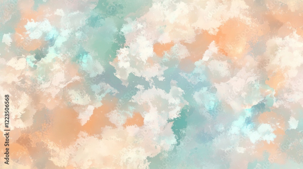 Obraz premium Abstract Pastel Cloudlike Splashes Background Texture