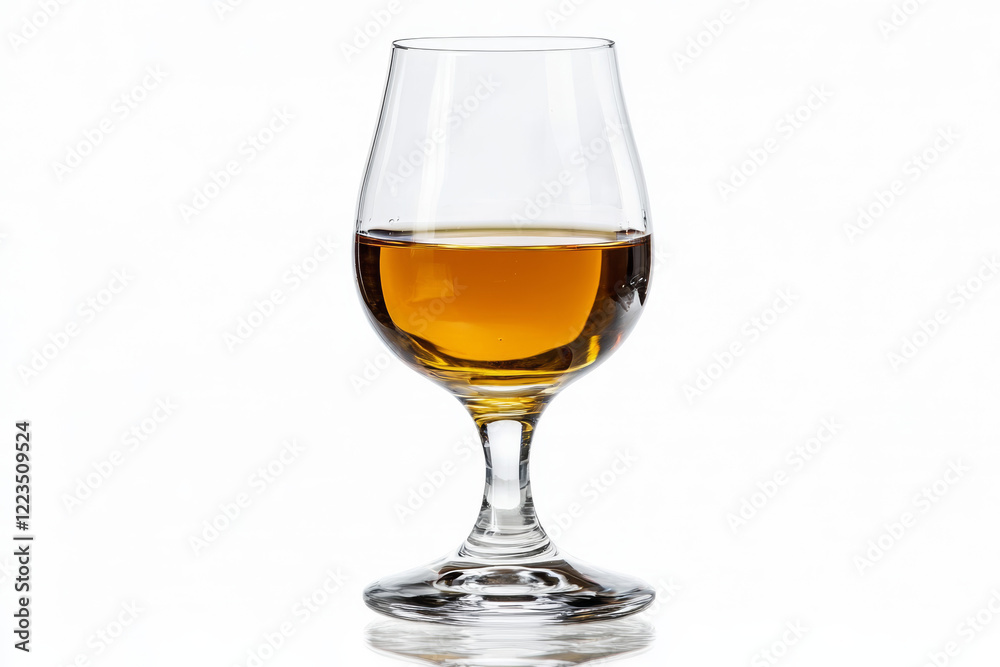 glass of wine on a white background glass of wine on a white background