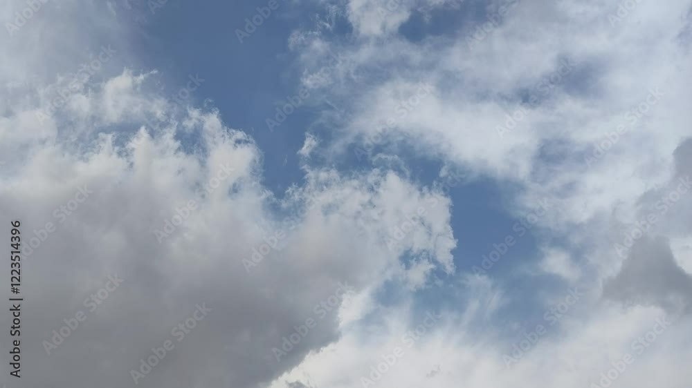 Sky natural white clouds, motion background in 4k resolution Sky natural white clouds, motion background in 4k resolution