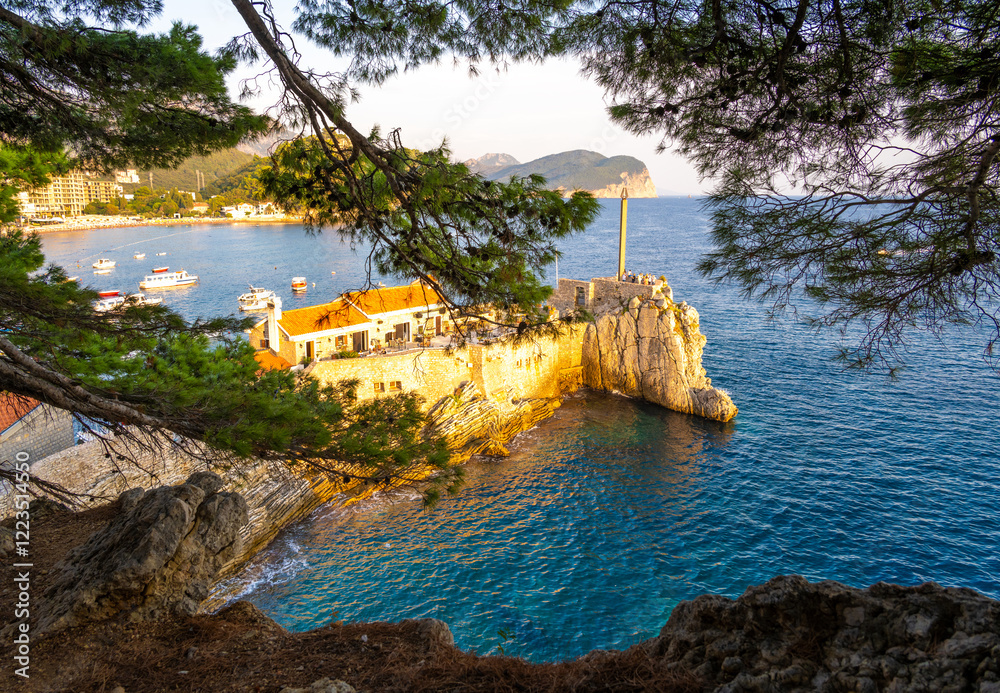 Old Medieval Fortress In Petrovac na Moru in Montenegro