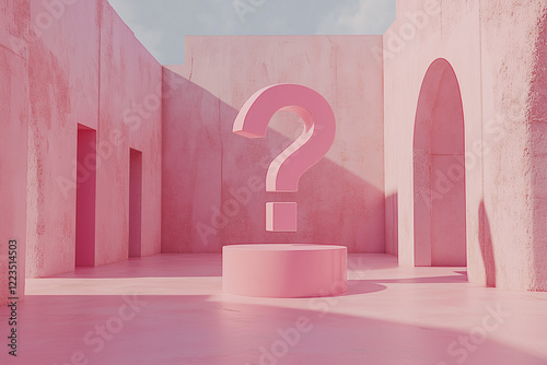 question mark on the table