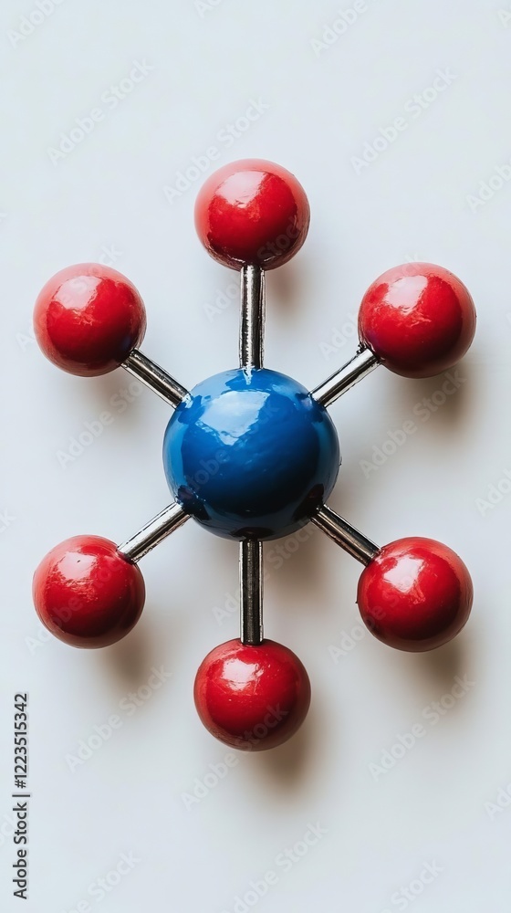 Obraz premium Abstract Molecular Structure Model