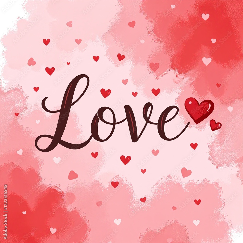 Valentine’s Day card design with red hearts frame, romantic greeting, elegant love message, stylish design Valentine’s Day card design with red hearts frame, romantic greeting, elegant love message, stylish design
