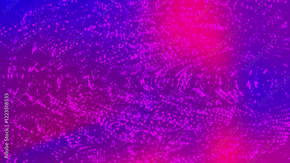 Abstract Purple and Blue Bokeh Glitter Background