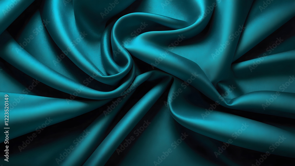 Obraz premium aqua blue smooth silk background 