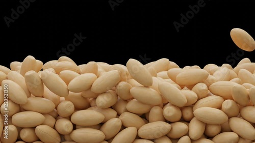 Peanut Groundnut Seeds Animation Curtain Transition Effect Transparent Background Alpha Channel