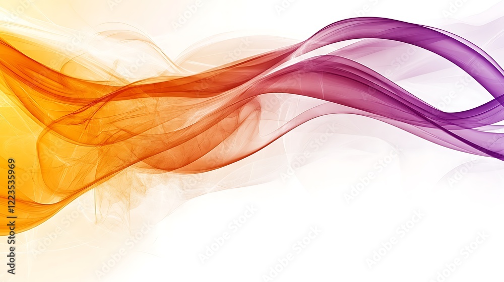 Abstract Orange Purple Swirling Waves Design Abstract Orange Purple Swirling Waves Design