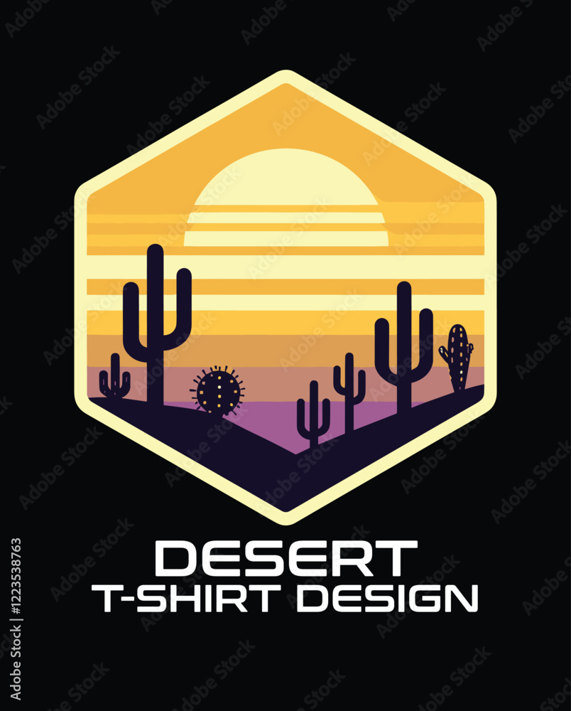 Fototapeta premium Desert Vector Logo Design