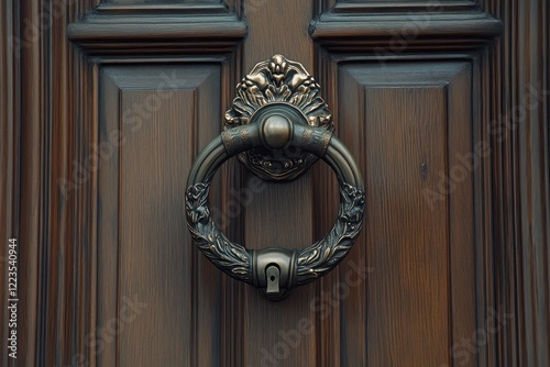 A Chinese door knocker is a handle on a house door used to knock