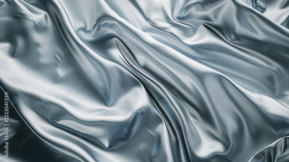 Obraz premium Brushed Aluminum Metallic Wallpaper with Smooth Matte Finish, Offering a Sleek and Modern Aesthetic, Perfect for Contemporary Interior Designs and Stylish Environments