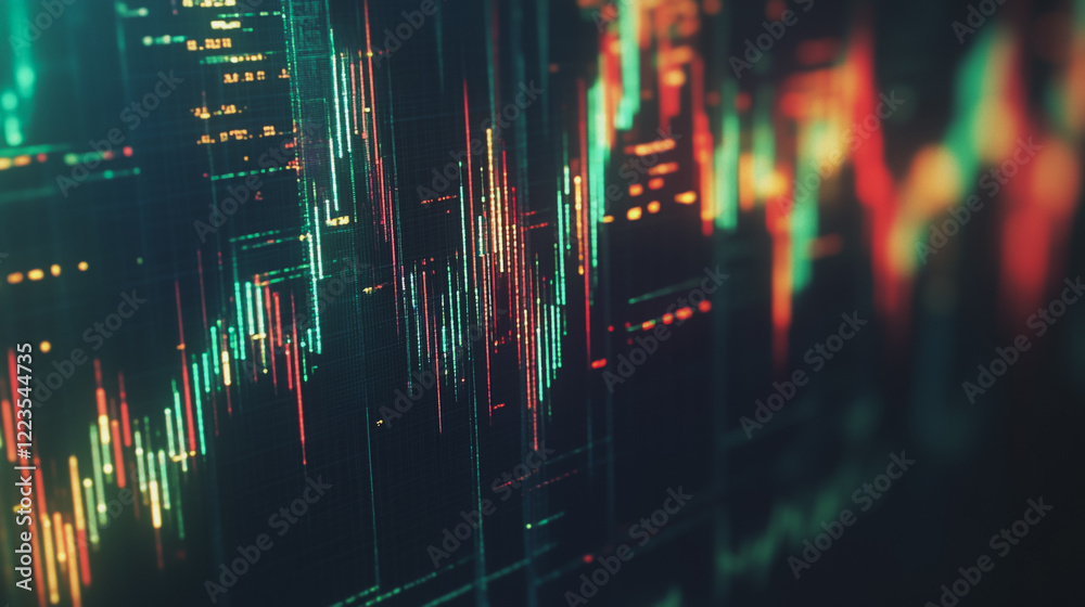 Abstract black background with Colorful charts and graphs with statistics to innovative analyze business potential and forecast future development of companies growth. Abstract black background with Colorful charts and graphs with statistics to innovative analyze business potential and forecast future development of companies growth.