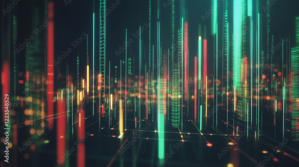 Abstract black background with Colorful charts and graphs with statistics to innovative analyze business potential and forecast future development of companies growth. Abstract black background with Colorful charts and graphs with statistics to innovative analyze business potential and forecast future development of companies growth.