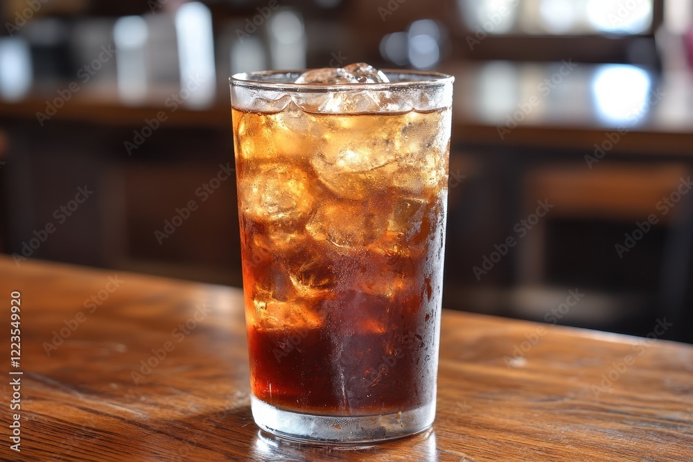Chilled tea on a wooden surface Chilled tea on a wooden surface