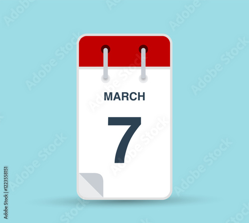 March 7 calendar icon