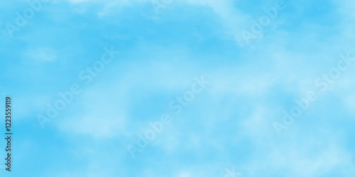 White clouds of different shapes in abstract sky beautiful blue and white texture background, soft and cloudy blue sky grungy texture design in light colors background.