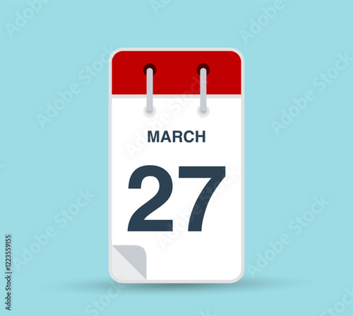 March 27 calendar icon
