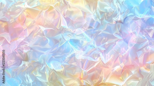 Pastel-colored Wallpaper With Soft Rounded Triangles Creates a Calming and Gentle Atmosphere for Interior Spaces