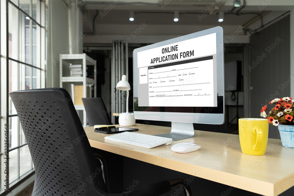 Online application form for modish registration on the internet website Online application form for modish registration on the internet website