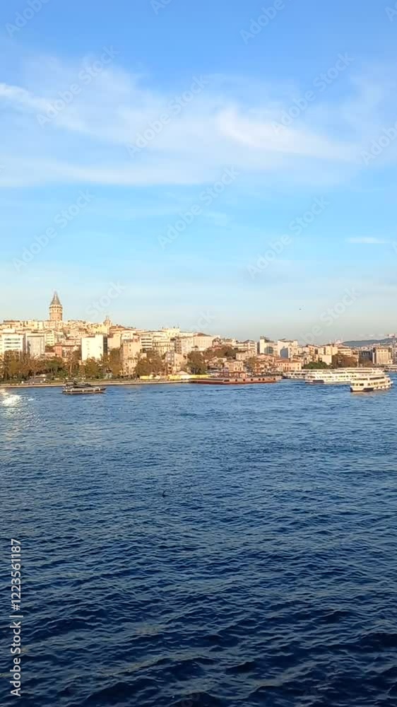 İstanbul Halic and Galata tower view İstanbul Halic and Galata tower view