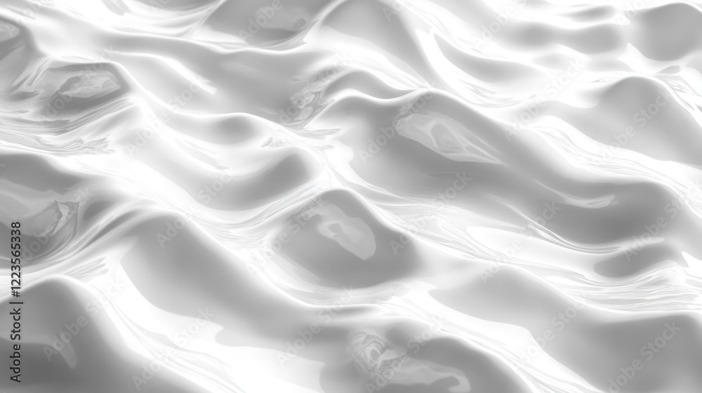 Abstract White Liquid Smooth Wavy Surface Texture Abstract White Liquid Smooth Wavy Surface Texture