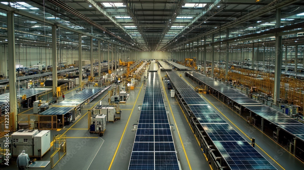 Solar Panel Factory Assembly Line Production Solar Panel Factory Assembly Line Production