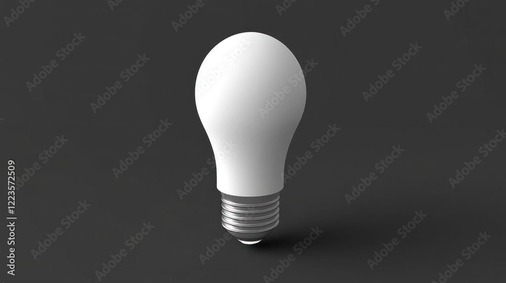 A single white lightbulb on a dark background A single white lightbulb on a dark background