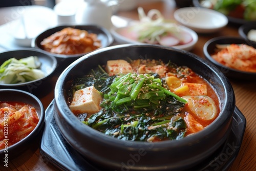 Korean spinach side dish