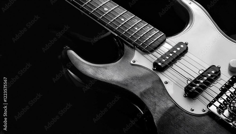 Fototapeta premium electric guitar close up