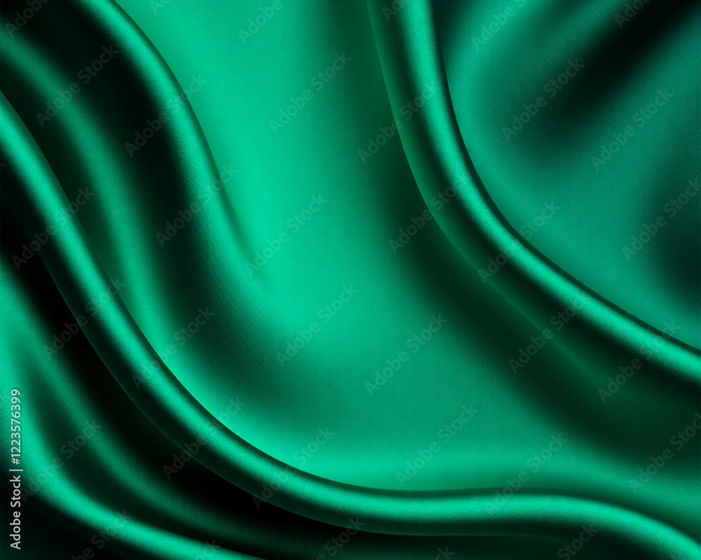 Obraz premium green silk background
