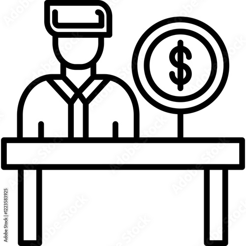 Bank Teller Icon