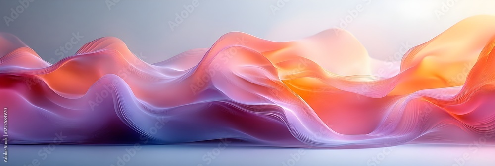 A background of soft waves forming abstract, minimalist curves. A background of soft waves forming abstract, minimalist curves.