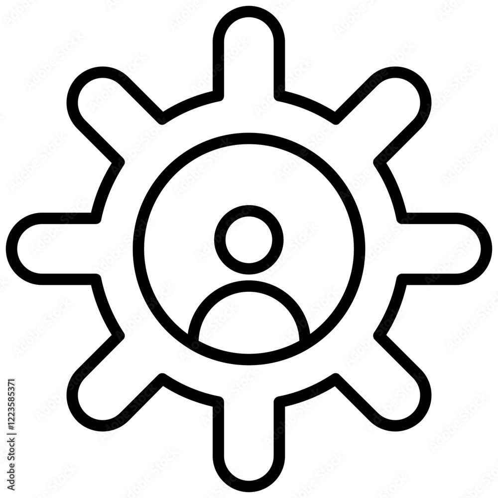 Obraz premium Identity Management Icon